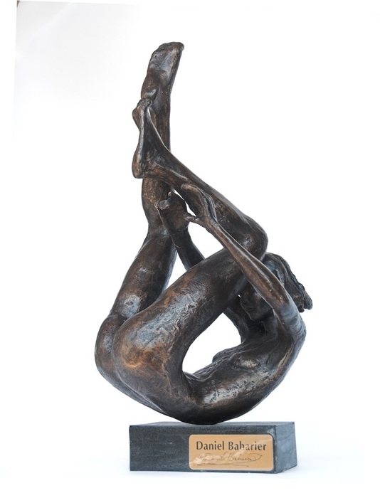 Daniel Baharier,  Bronze statue, H. 35 cm
