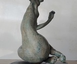 Daniel Baharier,  Bronze statue, H. 23 cm