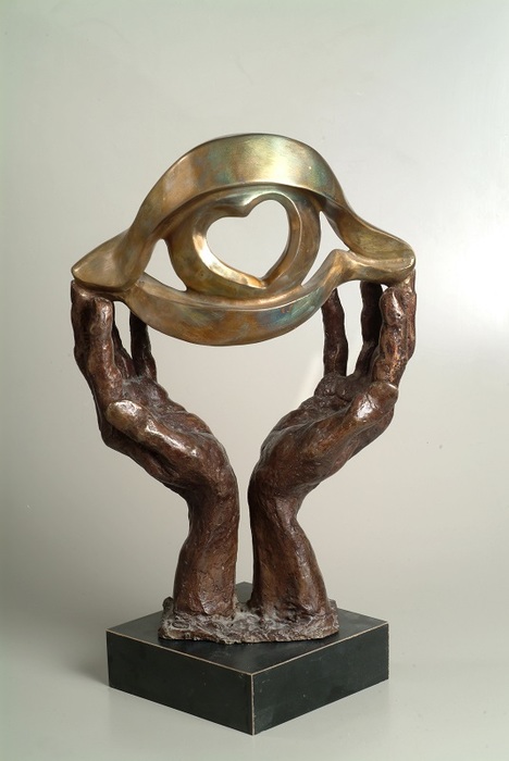 Daniel Baharier,  Bronze statue, H. 53 cm by Yotzrim-Israeli Art Gallery