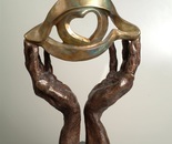 Daniel Baharier,  Bronze statue, H. 53 cm