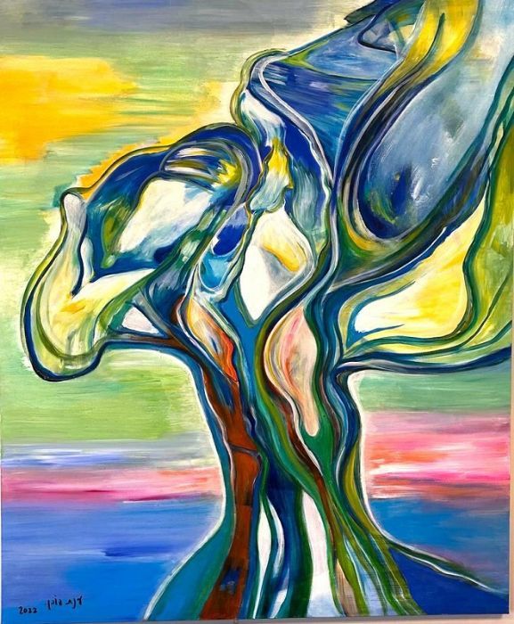 Anat Tarshish Gonen - Acrilyc on canvas, 120 by 100 cm by Yotzrim-Israeli Art Gallery