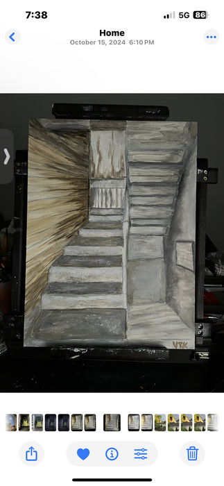 Berwyn stairs by Vanessa Talcott Kendrick
