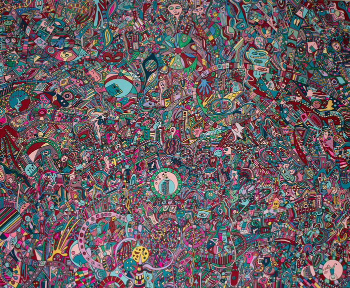 High energy 95x115cm  by Anika Geldner