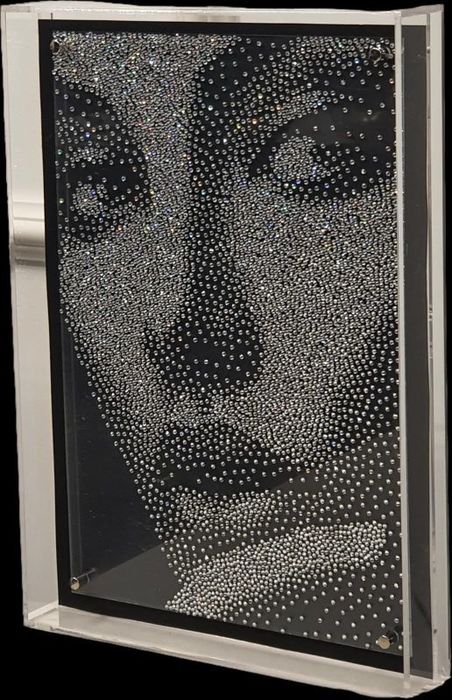  Olga Cogan, Acrylic frame and crystal stones on cardboard, 30 by 20 cm by Yotzrim-Israeli Art Gallery