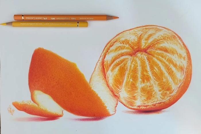 Orange painting by Hossein kargar shendi