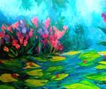 Waterlilies and Irises