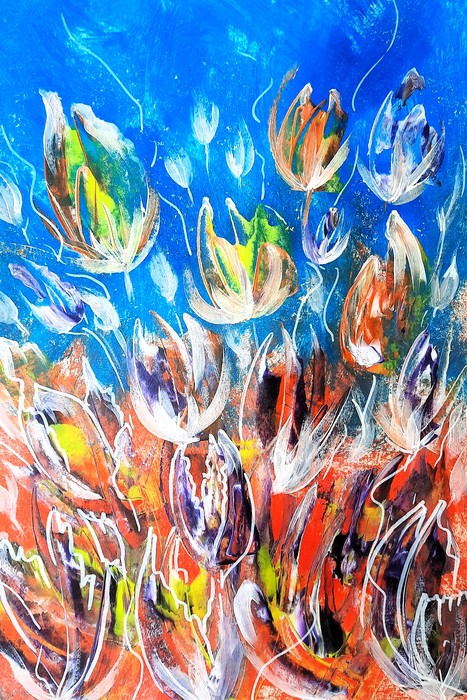Fire Tulips by Natalia