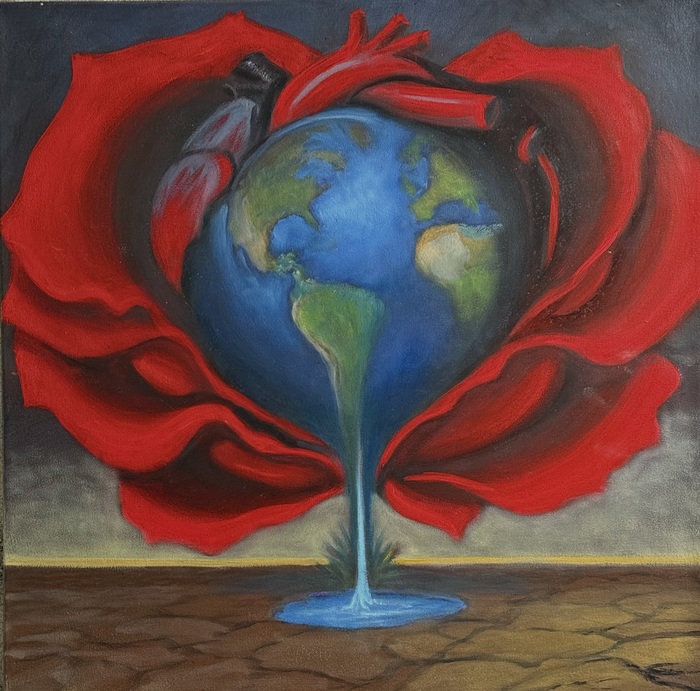 Rose World of Hearts by Susan Frazier Art