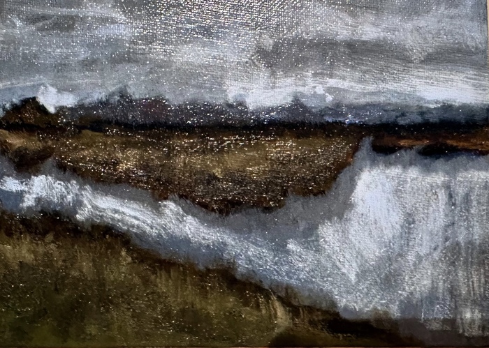 Homage to Rothko and Whistler, Gray Marsh by Roselynn Imbleau