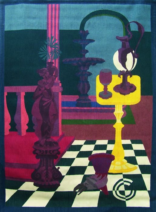 Garden VIII_haute-lisse_130x180 cm by Gheorghe Gogescu
