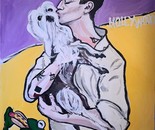 The sign -art dealer with Hot Dog, 2024