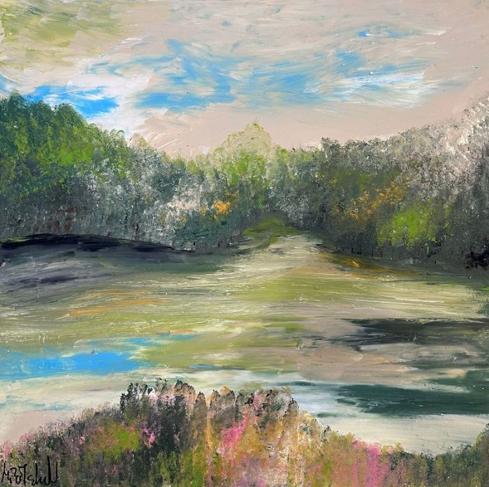  Mirit Shaatel, Acrylic on canvas, 60 by 60 cm