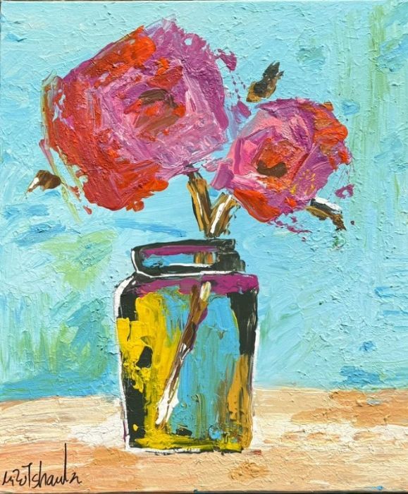 Mirit Shaatel, Acrylic on canvas, 70 by 60 cm by Yotzrim-Israeli Art Gallery