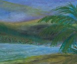 River with Palm by Laura Bernardeschi Nelson 