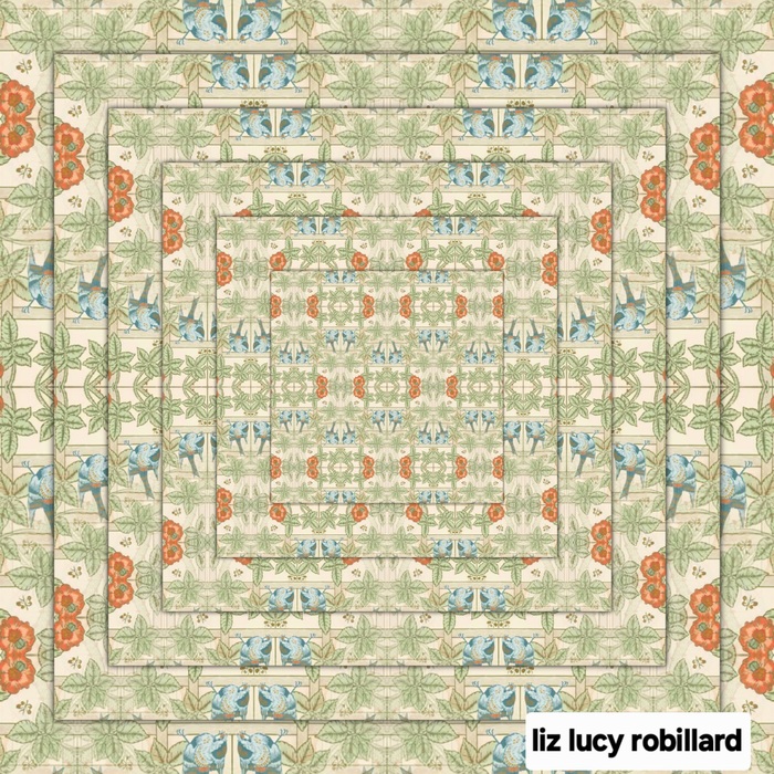 William Morris Inspired Design by Liz Lucy Robillard