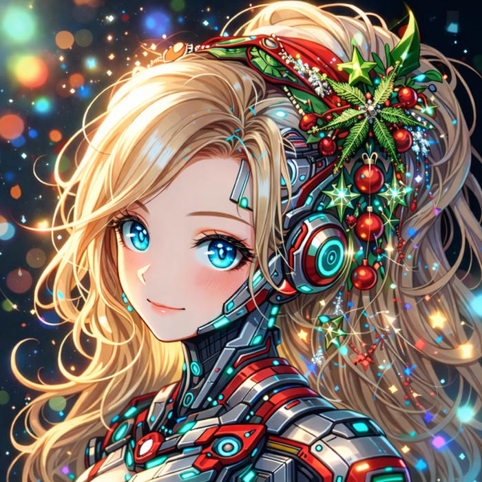 Cyber Christmas Sparkle by Hiro Creator