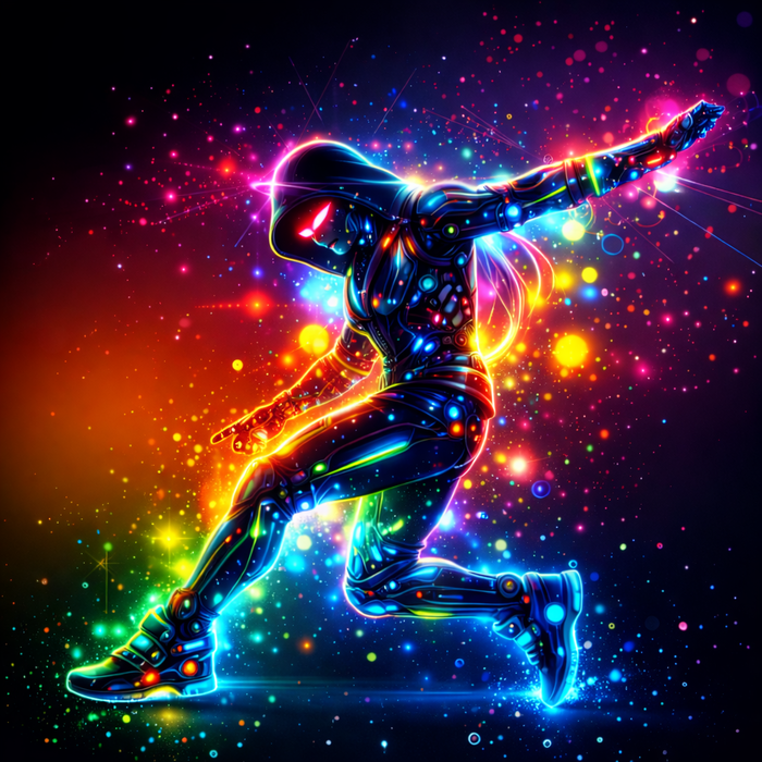 Neon Dance Warrior by Hiro Creator
