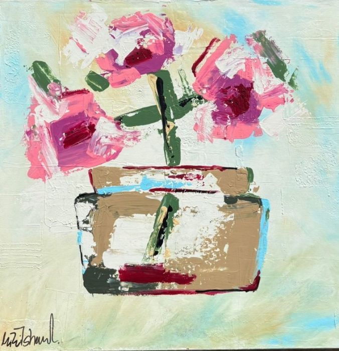 Mirit Shaatel, Acrylic on canvas, 70 by 70 cm