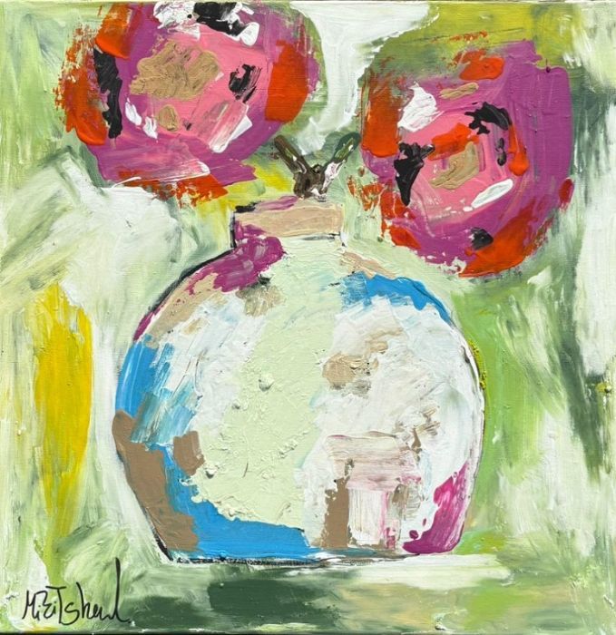 Mirit Shaatel, Acrylic on canvas, 60 by 60 cm