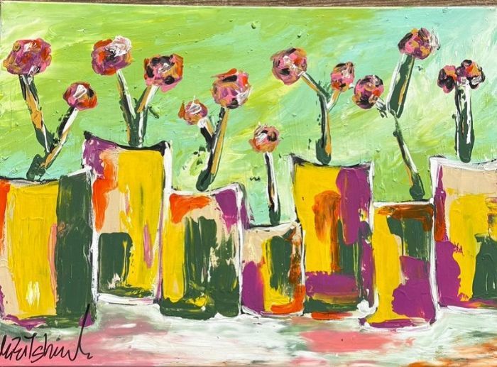 Mirit Shaatel, Acrylic on canvas, 50 by 70 cm by Yotzrim-Israeli Art Gallery