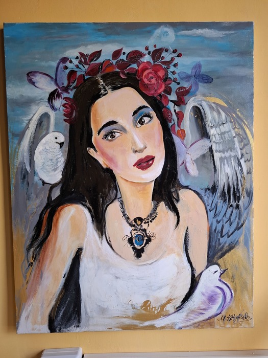 55×60

Portrait  autoportrait 2019 with oil colors 