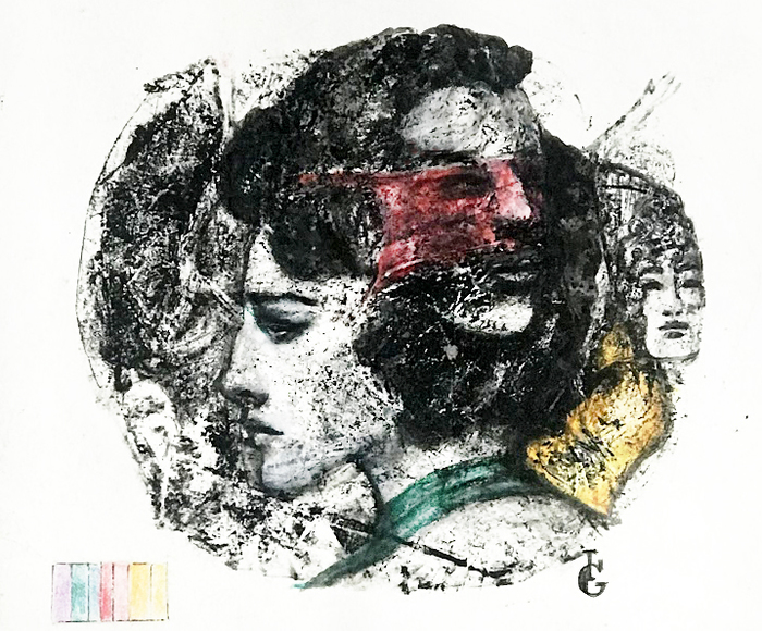 Through the Red Binding. by Inga Gurgenidze