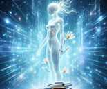 Ethereal Circuit Blossom