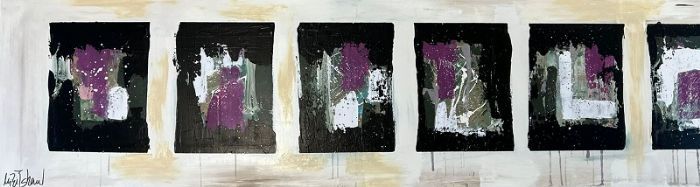 Mirit Shaatel, Acrylic on canvas, 50 by 180 cm by Yotzrim-Israeli Art Gallery