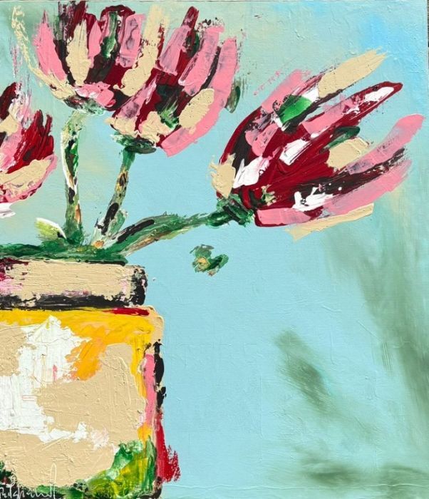 Mirit Shaatel, Acrylic on canvas, 80 by 70 cm