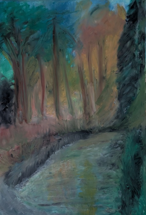 The Path Slows Near the Water by Laura Bernardeschi Nelson  by Laura Bernardeschi Nelson