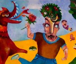 Name: Zohre Jahanbazi Goojani/ Title: Escape from the Village/ Dimensions: 100*50cm/ Technique: Oil Color/ Year: 2026/ Price: 56$