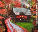 Name: Mehrsa Norouzi/ Title: Autumn Reverie/ Dimensins: a2/ Technique: Acrylic Paint/ Year: 2026/ Price: 450$