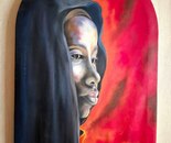 Name: Forouzan Jamshidian/ name of work: Behind the Veil of Nigh/ Dimensions: 45×60/ Technique: Oil on Canvas/ Year: 2022/ Price: Personal Archive