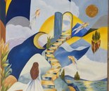 Name: Zohreh Vakilpour/ Title: A Gateway to the Dream/ Technique: Oil on Canvas/ Dimension: 60×70 cm/ Year: 2026/ Price: 2,200$