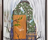 Name: Farkhondeh Ghaffari/ Title: Threshold of Hope/ Dimensions: 100*70cm/ Technique: Oil on Canvas/ Year: 2022/ Price: $00$