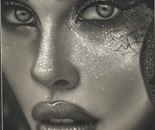 Name: Aylar Moradi/ Title: Night Eye/ Dimensions: 30×50cm/ Technique: Black Pencil Drawing/ Year: 2026/ Price: 180$