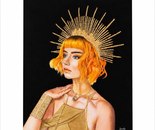 Name: Mobina Amini/ Title: Sun/ Dimensions: 50.70/ Technique: Colored pencil/ Year: 2020/ Price: 80$