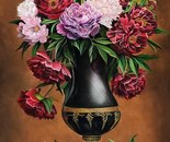 Name: Narges Jabbari/ Title: Farjam shkofayi/ Dimensions: 50×70/ Technique: Chalk pastel/ Year: 2024/ Price:74