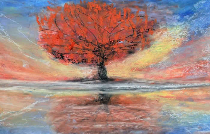 Scarlet Reflections by Laura Bernardeschi Nelson 