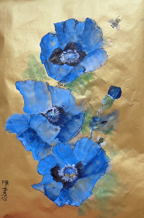 Blue Poppies 