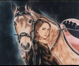 Name: Zahra Alizadeh/ name of work: Noble Lady/ Dimensions:70*50/ Technique: pastell/ year:2025/ Price:1800$
