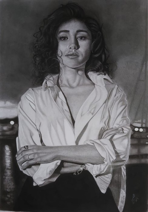 Name: Razieh Salimiyan Rizi/ Title: Golshifteh Farahani/ Dimensions: 35x40cm/ Technique: Lomography/ Year: 2021/ Price: 194$