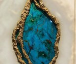 Name: Hadieh Shabiban pour/ Title: Turquoise/ Dimensions: 70*100/ Technique: resin epoxy/ year: 2024/ Price: 499$