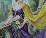 Name: Zahra Qanbariha/ Title: The Girl of Majesty & Splendor/ Dimensions: 50×70 cm/ Technique: Oil Painting/ Year: 2026/ Price: Agreed price