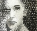 Name: Fateme Zahra Maroofi/ Title: Hidden in Plain Sight/ Dimensions: a3/ Technique: Black Pencil Drawing/ Year: 2026/ Price: 100$