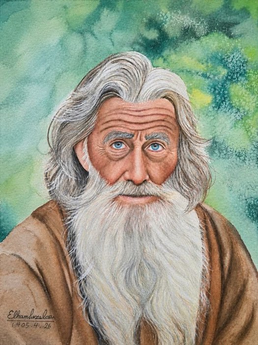 Name: Elham Fazelian/ Title: A Tale of years/ Dimensions: 30×40/ Technique: watercolor/ Year: 2026/ Price: 200$