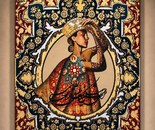 Name: Mobina Fojian/ Title: Lady Parsi/ Dimensions: 120*80/ Technique: Oil paint and resin/ Year: 2026/ Price: 300$