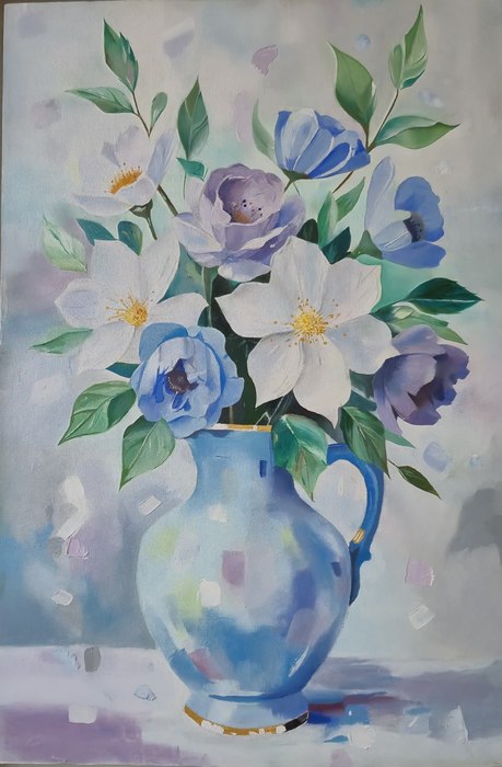 Name: Elina Pouryazdanpanah/ Title: Whispers of Spring/ Dimensions: 40×60cm/ Technique: Oil Paint/ Year: 2026/ Price: 93$