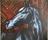 Name: Masoomeh Poorzarei/ Title: Ancestral Echo/ Dimensions: 60×90 cm/ Technique: Oil Paint/ Year: 2026/ Price: 1950$