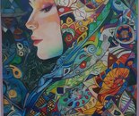 Name: Maryam Karshenas Najafabadi/ Title: Rebirth/ Dimensions: 40×70cm/ Technique: Colored Pencil/ Year: 2025/ Price: Personal Archive